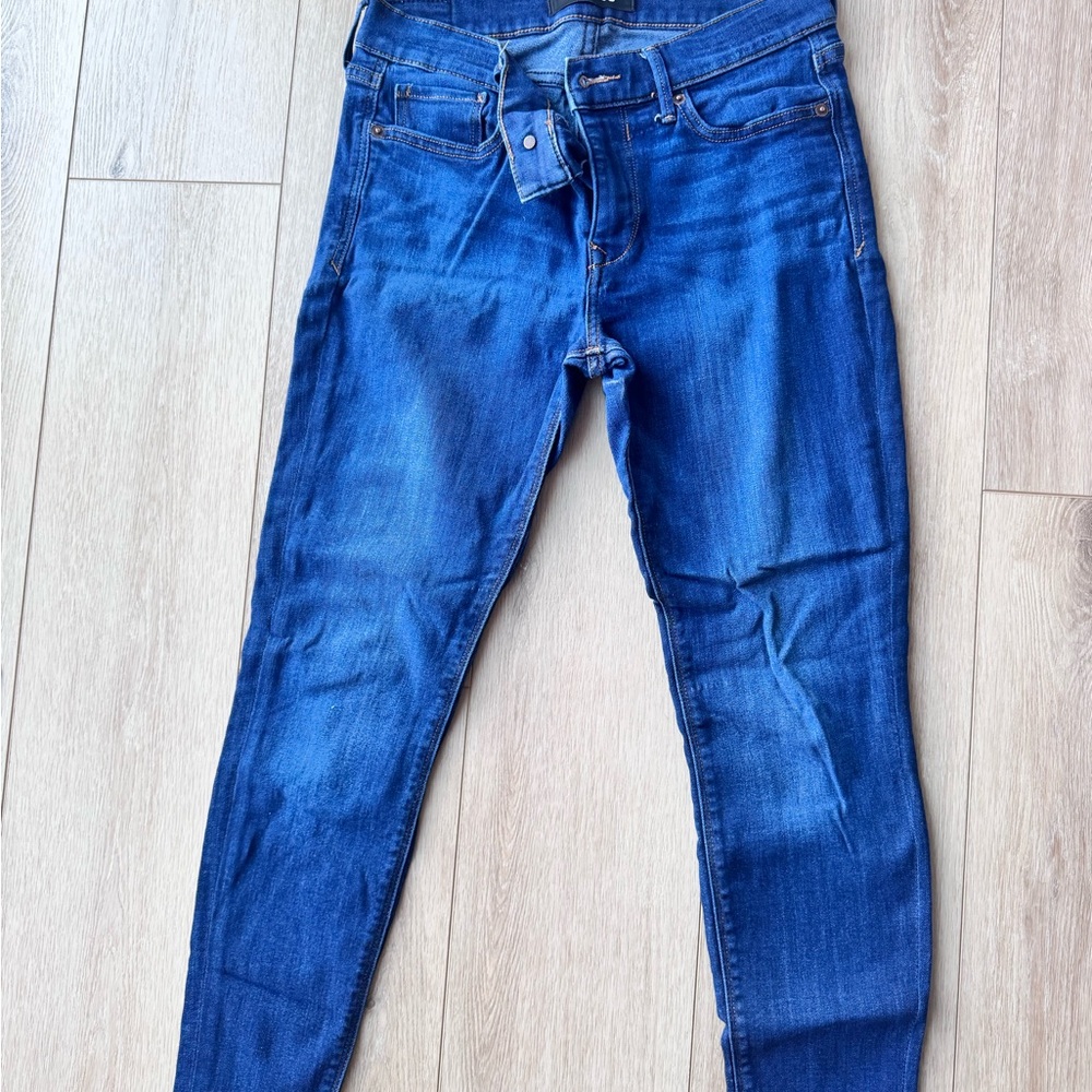 Express Women's Dark Blue Skinny Jeans